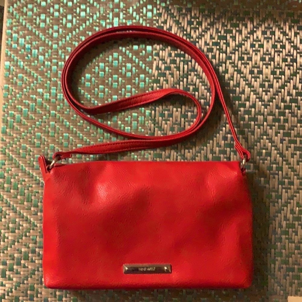 Red Nine West Crossbody  Purse